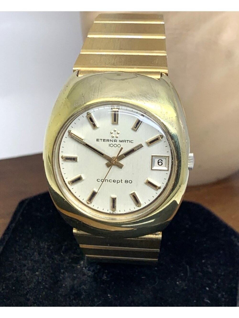 Eterna Matic 1000 Men's Watch Swiss Automatic 452T Concept 80 Vintage Steel 36mm